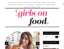 Tablet Screenshot of girlsonfood.net